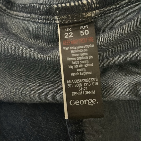 George Embroidered Jean Dress - Picture 5 of 7